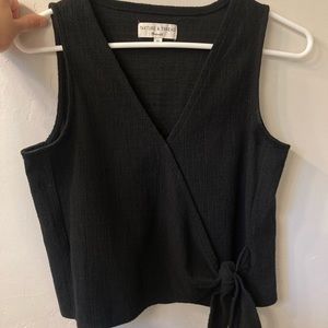 Madewell Texture and Thread Wrap Tank Top Size XS